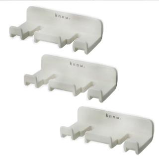 【Holder.Know】無痕多用途牙刷架(三入組)