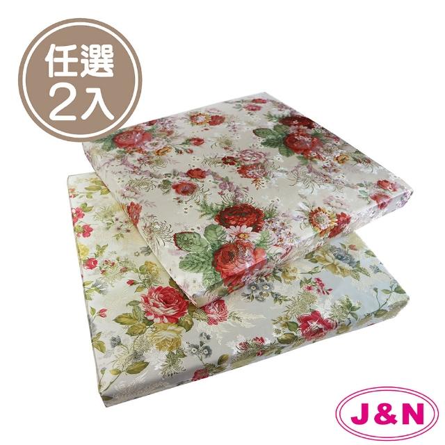 【J&N】花語絲絨柔立體坐墊 - 55x55cm(任選2入/1組)