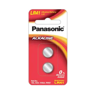 【Panasonic 國際牌】LR-41 鹼性鈕扣電池(2入)