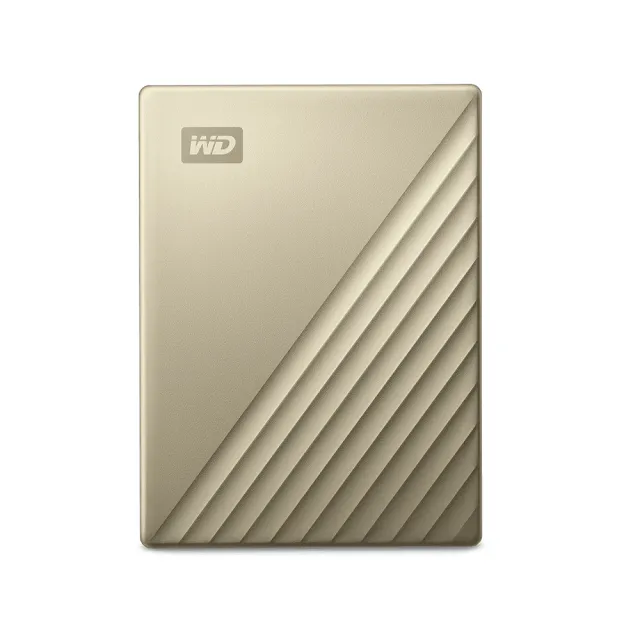 【WD 威騰】My Passport Ultra 4TB Type-C 2.5吋 行動硬碟 金