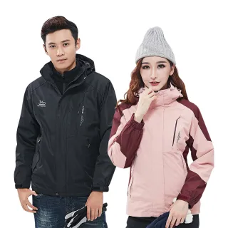 【charme】加絨加厚防風雨三穿保暖機能衝鋒外套(男女款)