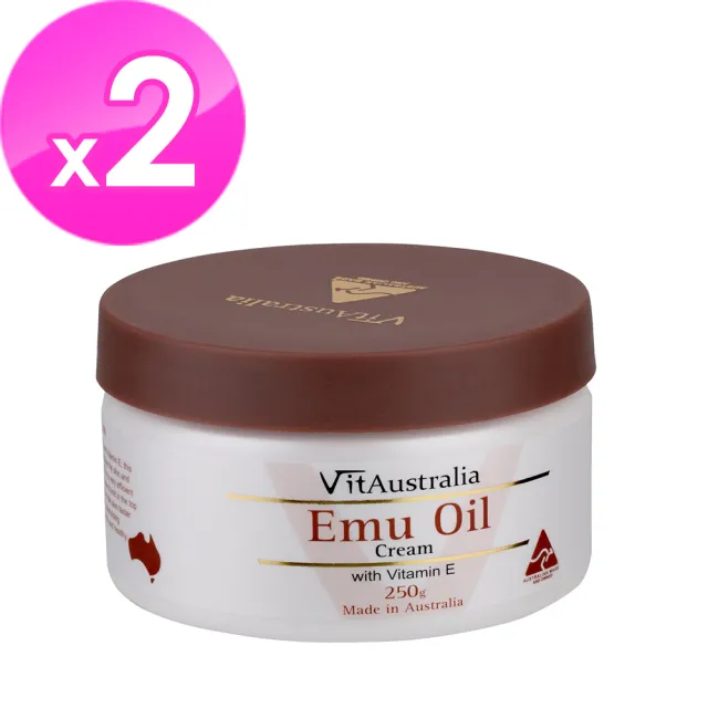 【Natures Care】VitAustralia 鴯苗鳥油滋潤霜含維他命E(２入組 250g/罐)