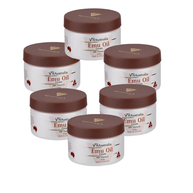 【Natures Care】VitAustralia 鴯苗鳥油滋潤霜含維他命E(6入組 250g/罐)