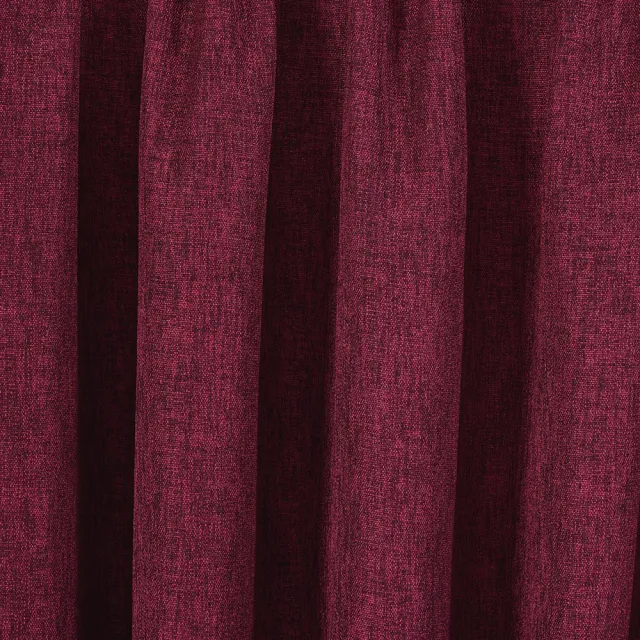 【伊美居】布拉格單層半腰遮光窗簾 - 單片130x165cm - 共2片 - 棗紅色