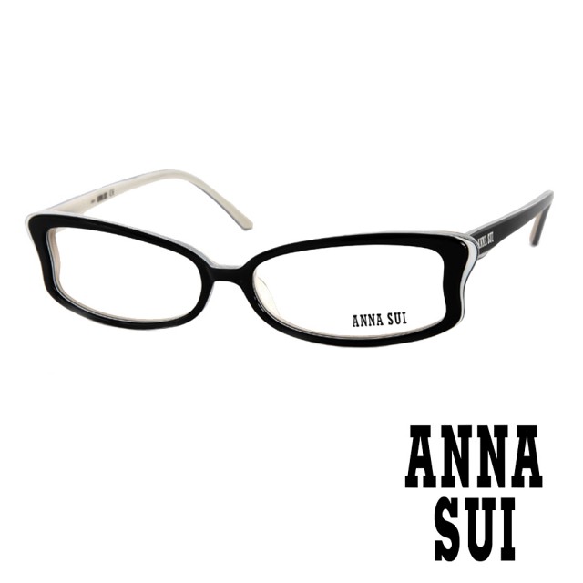 【ANNA SUI 安娜蘇】魔幻時尚蝴蝶造型平光眼鏡(黑 AS10001)