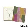 【KITSCH】美國時尚 Bar Tag Engravable Necklace 簡約風長條拋光14K鍍金墜飾項鍊