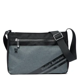 【Kinloch Anderson 金安德森】Even 拉鍊方形側背包(黑色)