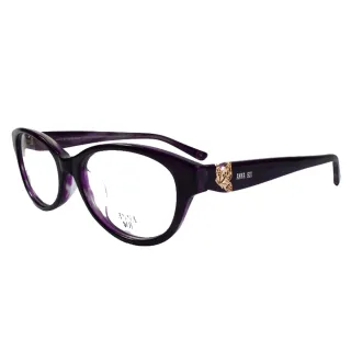 【ANNA SUI 安娜蘇】質感金屬蝴蝶造型眼鏡(紫 AS634-701)