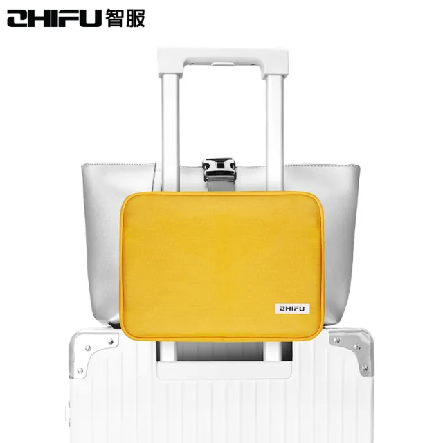 【ZHIFU 智服】行李斜跨包-黃色 博林代理公司貨(行李包 固定包 斜跨包 小包)