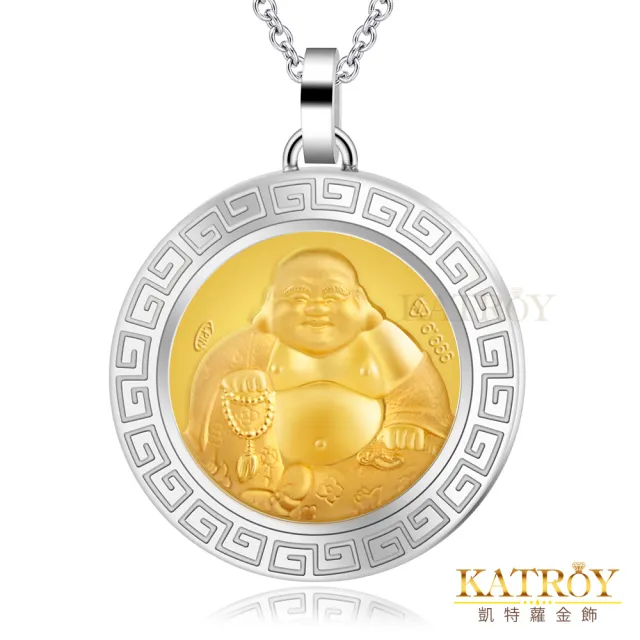 【KATROY】黃金項鍊．新年禮物(彌勒佛)