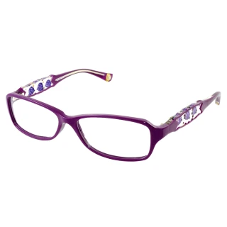【ANNA SUI 安娜蘇】經典紫薔薇祕密花園造型眼鏡(紫色 AS519-1700)