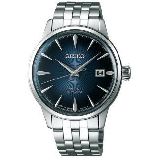【SEIKO 精工】Presage 調酒師紳士風範機械錶-藍/40.5mm 雙12限定(SRPB41J1/4R35-01T0A)