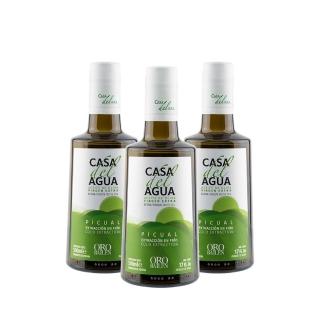 【Casa del Agua歐嘉】歐嘉職人款特級冷壓初榨橄欖油500mlx3入(煎煮炒炸首選 發煙點達195℃)