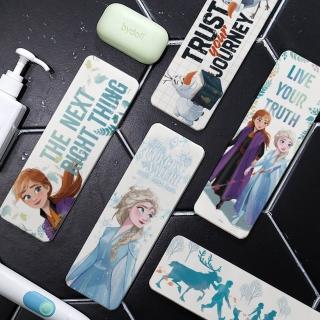 【收納王妃】迪士尼Disney 冰雪奇緣 硬式珪藻土吸水洗漱墊 漱口杯架 矽藻土 安娜艾莎雪寶(尺寸:24X8X0.9CM)