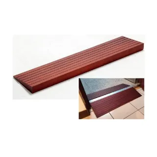 【海夫健康生活館】斜坡板專家 斜坡磚 輕型可攜帶式 木製門檻斜坡板 W55(高5.5公分x25公分)