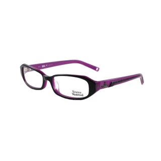 【Vivienne Westwood】英倫龐克風光學眼鏡(黑/紫 VW139_01)