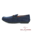 【CUMAR】時尚樂活 經典造型真皮帆船鞋(藍色)