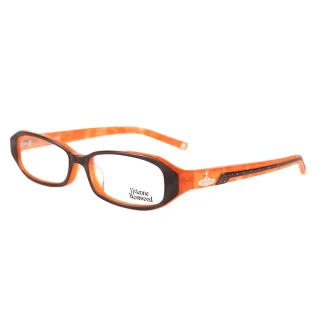 【Vivienne Westwood】英倫龐克風光學眼鏡(橘/咖啡 VW139_02)