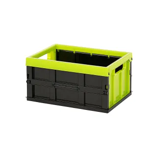 【KEYWAY 聯府】中米歇爾摺疊收納箱-3入 綠(堆疊收納 折疊收藏 置物箱 MIT台灣製造)