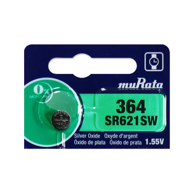 【日本制造muRata】公司貨 SR621SW 鈕扣型電池-1顆入