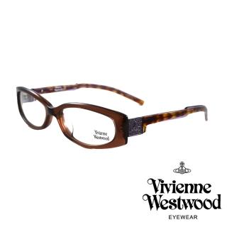 【Vivienne Westwood】英倫經典土星光學眼鏡(透明咖啡 VW200 02)