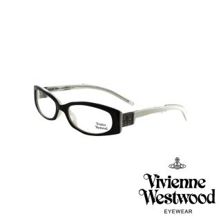 【Vivienne Westwood】英倫經典土星光學眼鏡(黑/白 VW200 03)