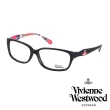 【Vivienne Westwood】經典土星個性款光學眼鏡(黑/紅格紋 VW262_03)