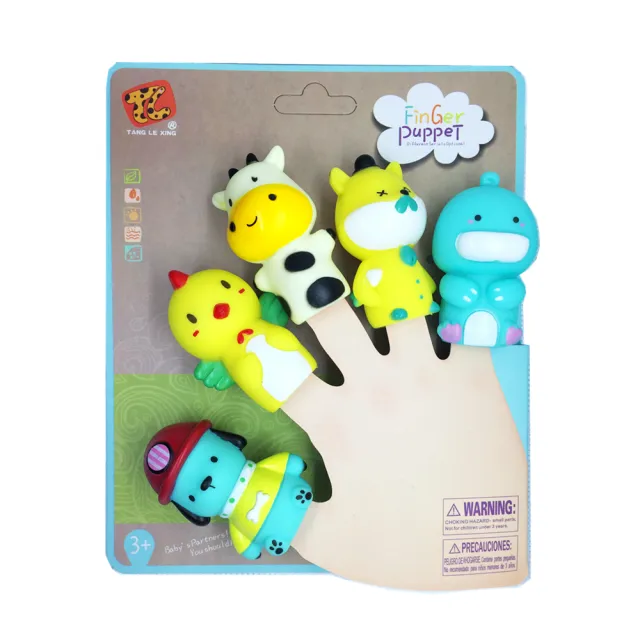 【Vanibaby】手指偶 親子溝通幼兒教具(4入全系列)