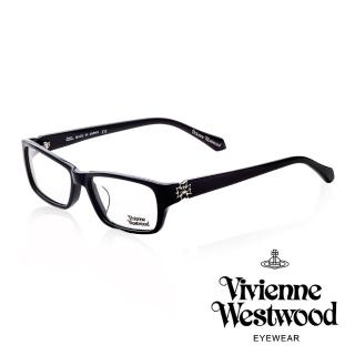【Vivienne Westwood】十字土星環個性款光學眼鏡(黑 VW261 01)