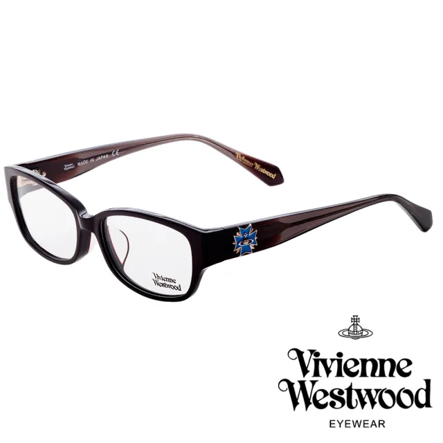 【Vivienne Westwood】立體龐克多邊形土星款光學眼鏡(黑 VW273_03)