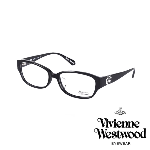 【Vivienne Westwood】立體龐克多邊形土星款光學眼鏡(黑/白 VW273_01)