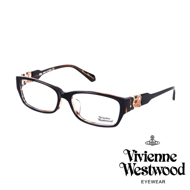 【Vivienne Westwood】立體浮雕心型土星款光學眼鏡(琥珀 VW276_02)