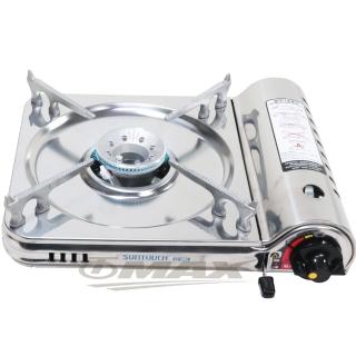 【OMAX】火鳥韓製白鐵不銹鋼高效能卡式瓦斯休閒爐-ST-300S(附贈攜帶式外盒)