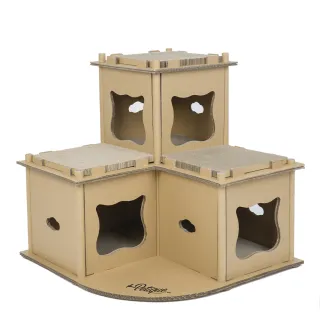 【Petique 百嬌客】貓的碉堡(貓屋 貓抓板)