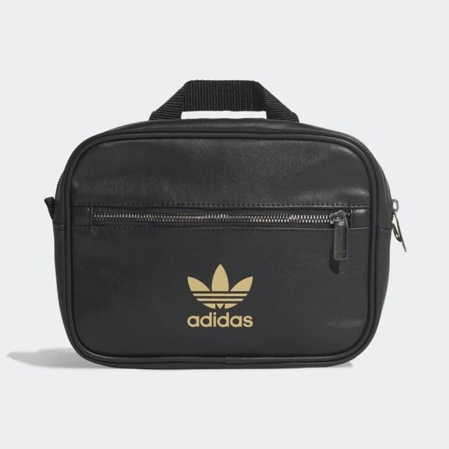 【adidas 愛迪達】BACKPACK MINI PU AIRLINER 皮革 黑色 女款 迷你後背包(FL9626)