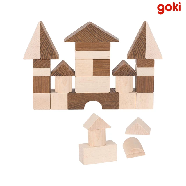 【goki】原色風格積木(遊戲結合立體空間概念)