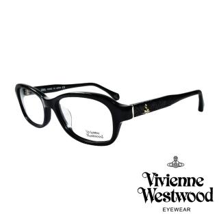 【Vivienne Westwood】線條壓紋立體土星光學眼鏡(黑 VW318 01)
