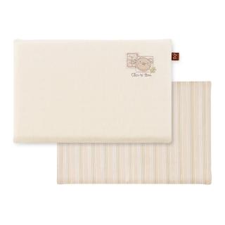 【奇哥官方旗艦】有機棉小乳膠枕-附布套 21x31x2.5cm(寶寶枕頭 嬰兒枕頭 兒童枕頭 透氣枕頭)