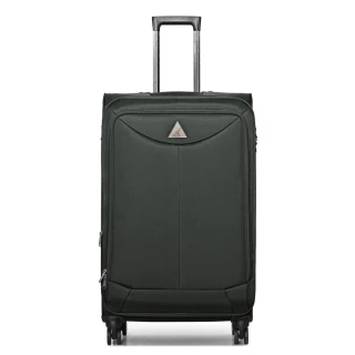 【KANGOL】英國袋鼠世界巡迴24+28吋布面行李箱-共3色
