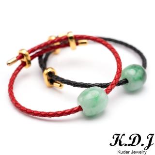 【K.D.J 圓融珠寶】路路通手繩翡翠天然A貨(多款可選)