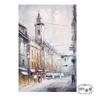 【御畫房】手繪無框油畫-午後時光 60x90cm