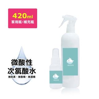 【i3KOOS】微酸性次氯酸水-噴霧家用瓶1瓶+噴霧隨身瓶1瓶