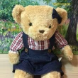 【TEDDY HOUSE 泰迪熊】泰迪熊玩偶公仔絨毛娃娃紅格牛仔泰迪熊對熊大