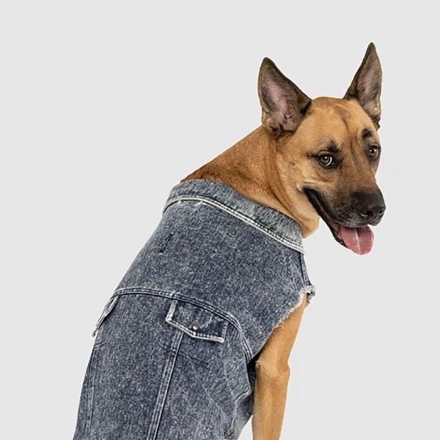 【CANADA POOCH】都市丹寧背心14號-Blue(寵物背心 Downtown Denim Vest Blue-14)