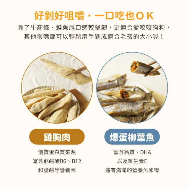 【汪喵星球】犬貓冷凍乾燥原肉零食－爆蛋柳葉魚40g(犬貓零食)