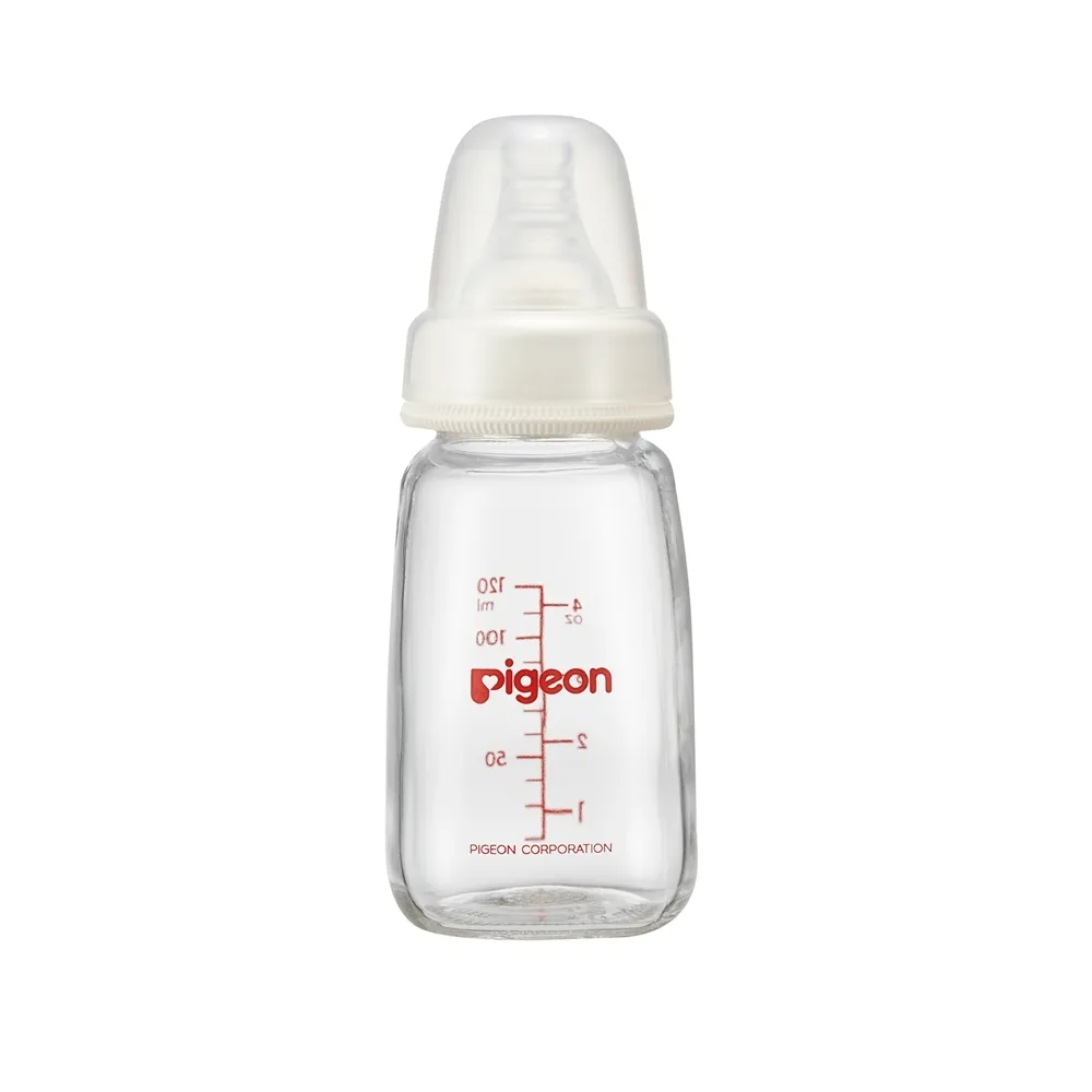 【Pigeon貝親 官方直營】一般口徑玻璃奶瓶120ml