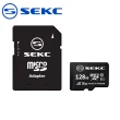 【SEKC】128GB MicroSDXC UHS-1 V10 A1記憶卡-附轉卡