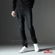 【BRAPPERS】男款 HM-中腰系列-黑色丹寧彈性直筒褲(黑)