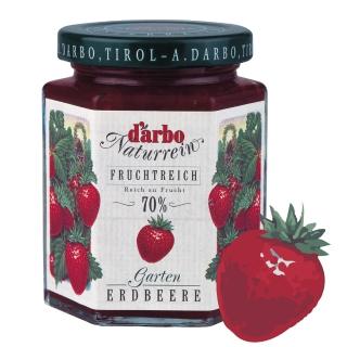 【D’arbo德寶】70%果肉天然草莓果醬200g(可沖泡果茶/純天然/最新鮮)