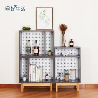 【hoi! 好好生活】預購60天★竹品直式組合雙層收納架無附支架-59X44cm